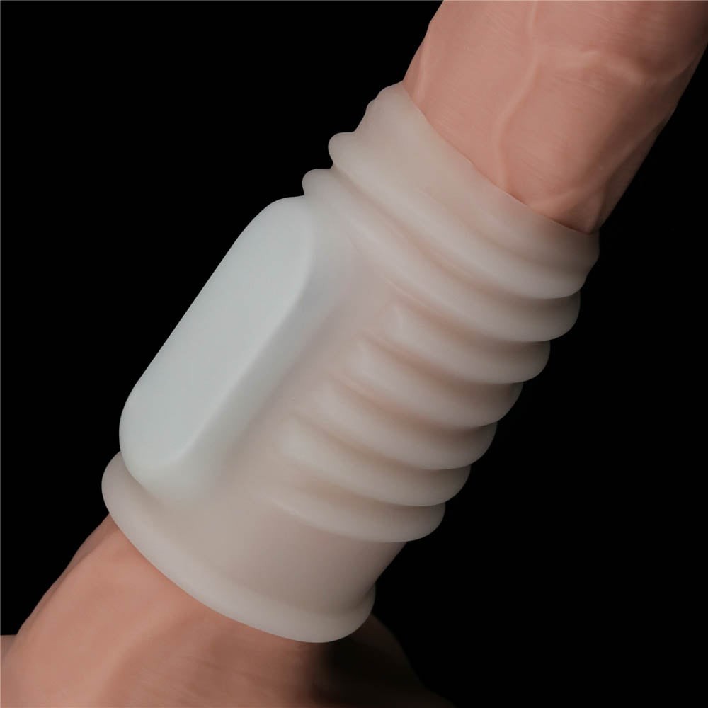 Anillo vibrador espiral Knights (blanco) I