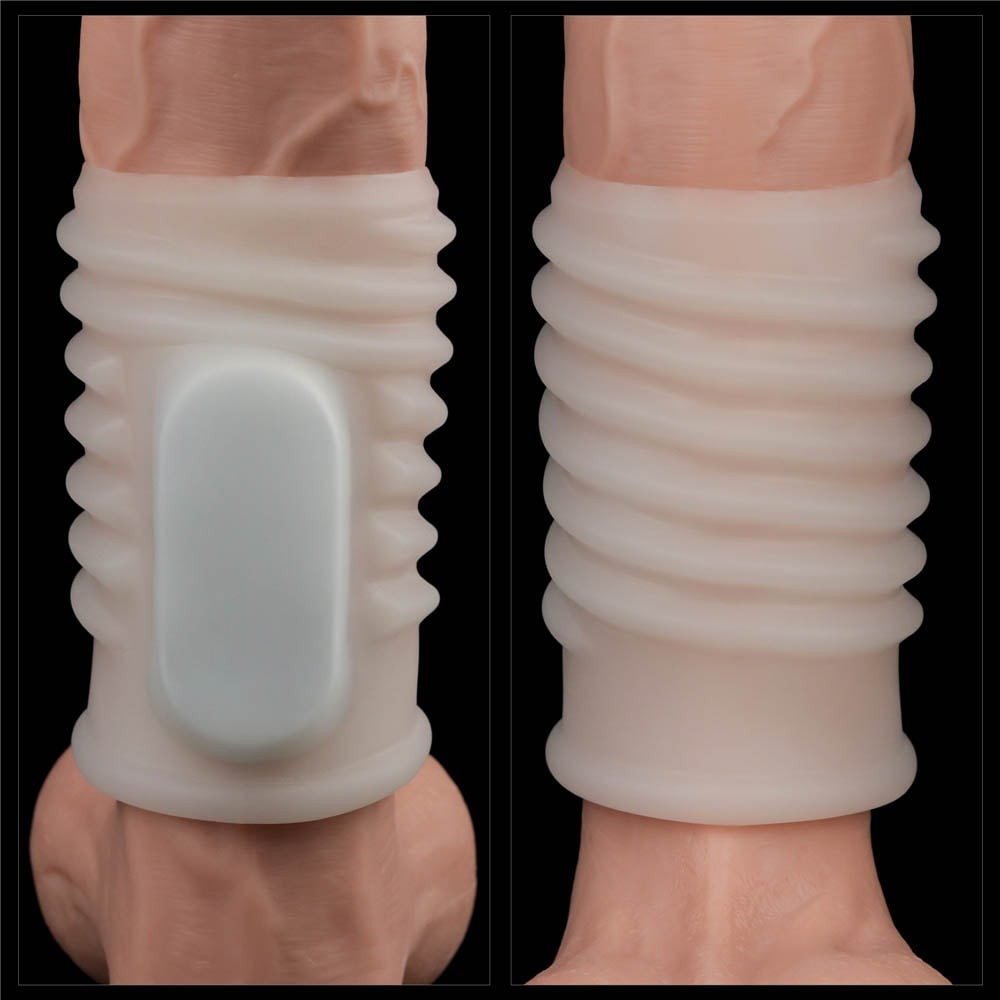 Anillo vibrador espiral Knights (blanco) I