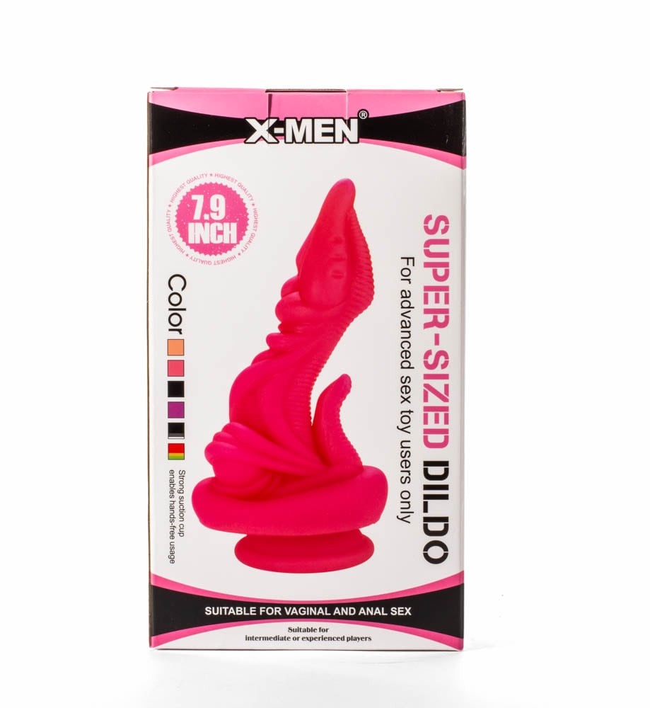 Dildo súper grande X-Men de 7,9" de PVC negro I