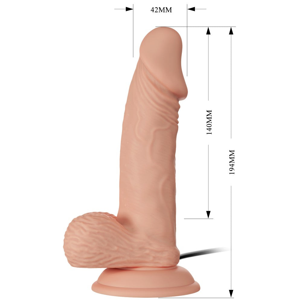 Precioso dildo vibrador Zebulon de 7,6"