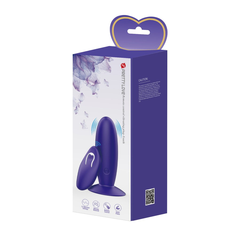 Plug vibrador Pretty Love con mando a distancia - Para hombres