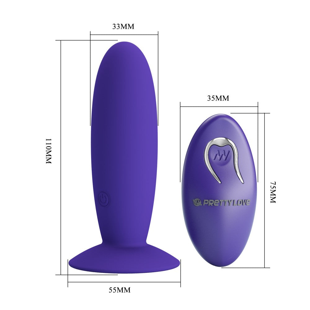 Plug vibrador Pretty Love con mando a distancia - Para hombres