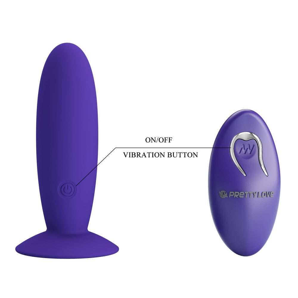 Plug vibrador Pretty Love con mando a distancia - Para hombres