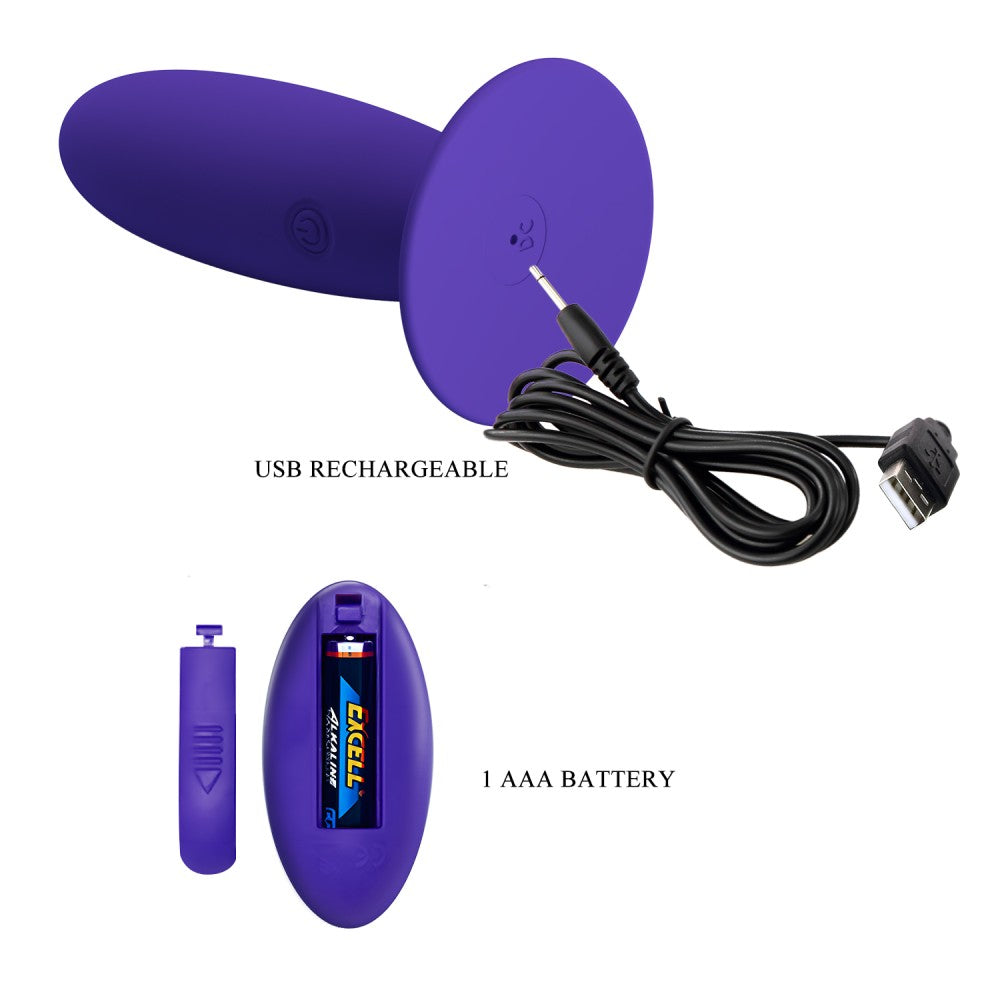 Plug vibrador Pretty Love con mando a distancia - Para hombres