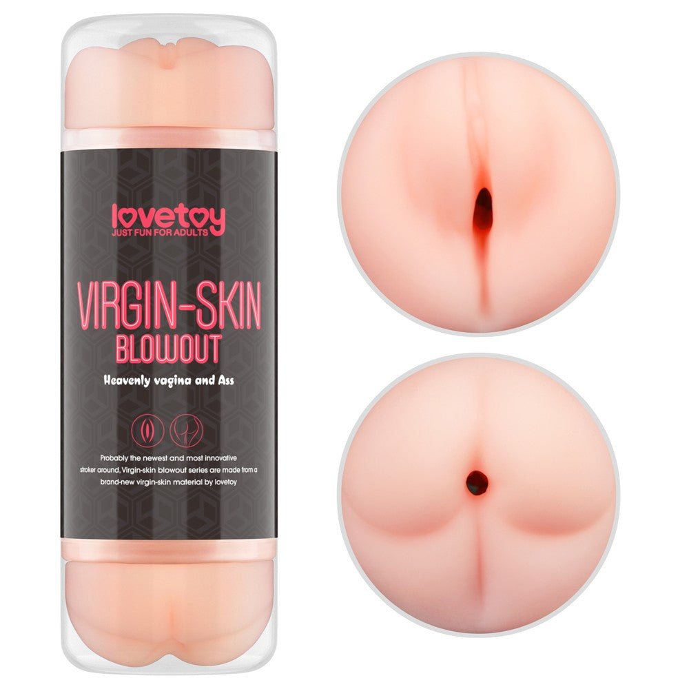 Vagina y culo con doble extensión lateral para piel virgen