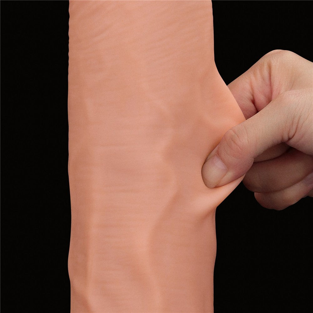 Dildo de doble capa deslizable de 14'' King Size