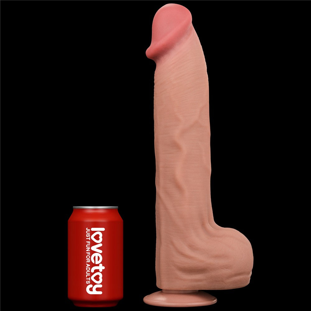 Dildo de doble capa deslizable de 14'' King Size