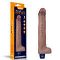 Dildo vibrador recargable de silicona REAL SOFTEE de 26,6 cm