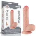 Dildo de doble capa con piel corredera de 7'' Flesh_B0O50_3