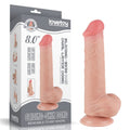Dildo de doble capa con piel deslizante de 8" Flesh III_B15O50_3