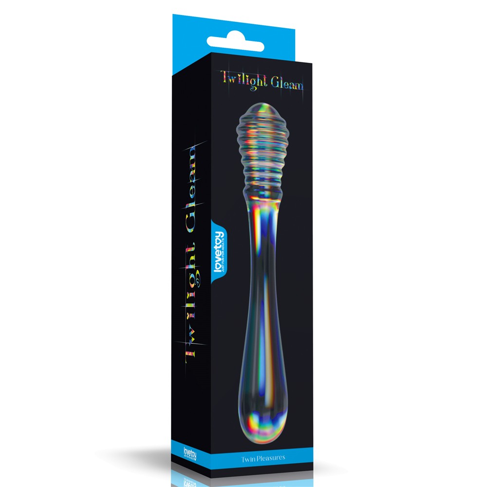 Dildo de cristal Twilight Gleam - Placeres gemelos