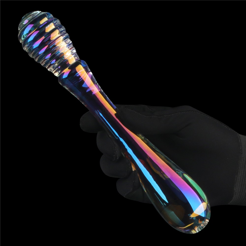 Dildo de cristal Twilight Gleam - Placeres gemelos