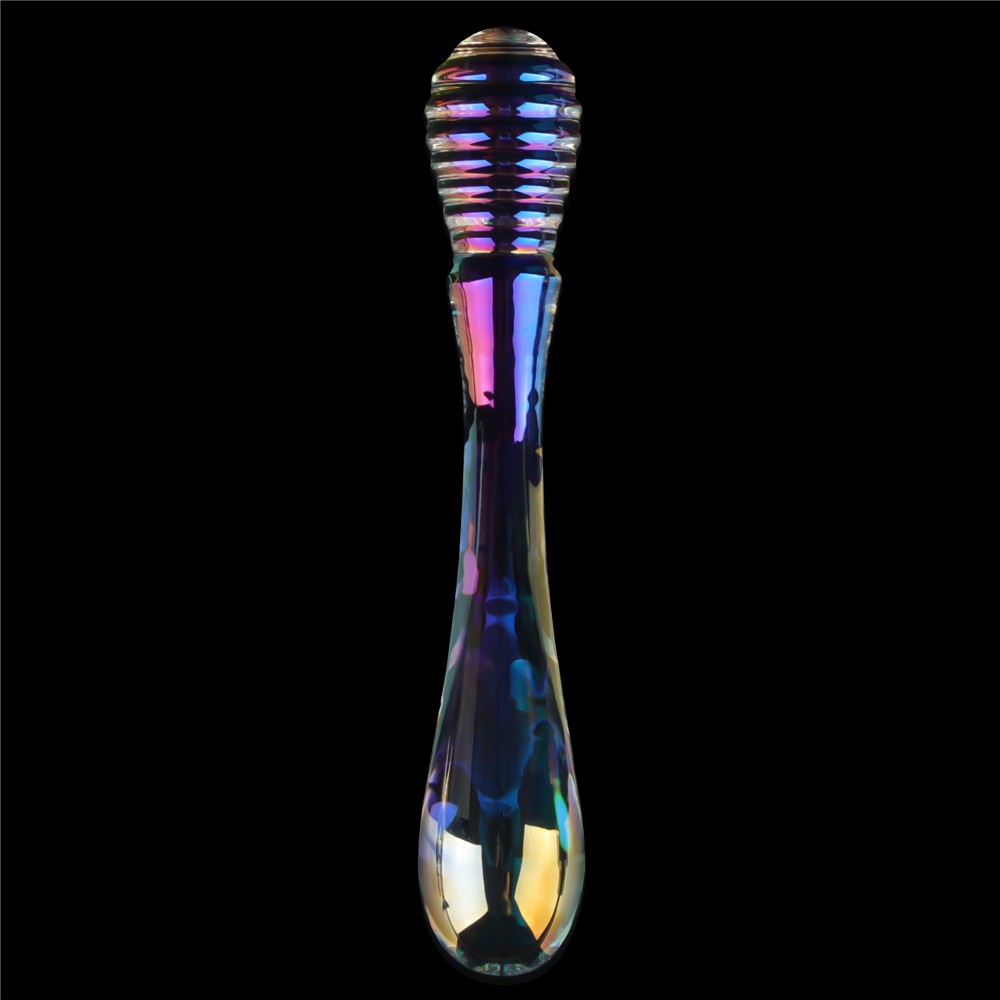 Dildo de cristal Twilight Gleam - Placeres gemelos