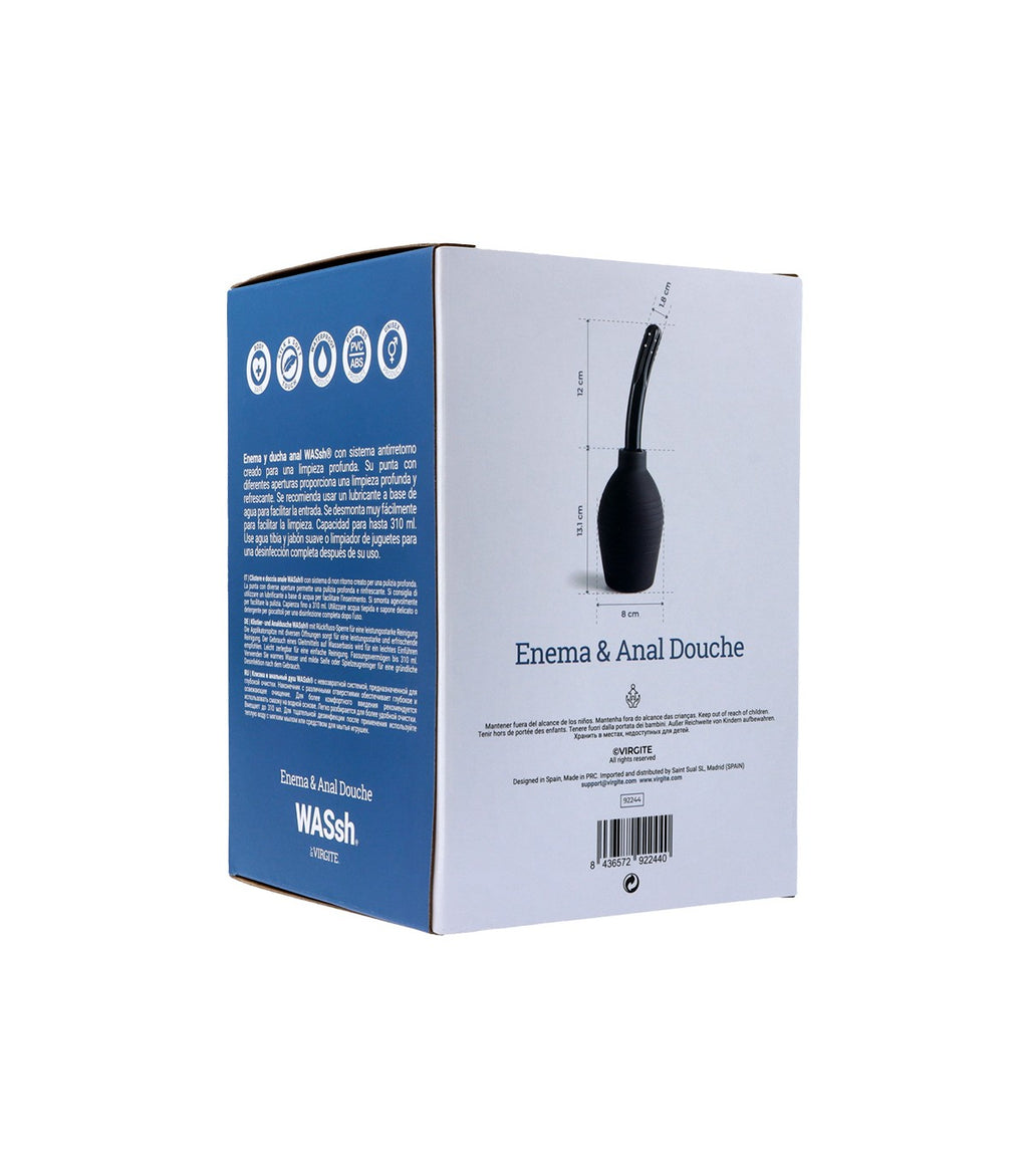 ENEMA ANAL NEGRO PARA LIMPIEZA 310 ML