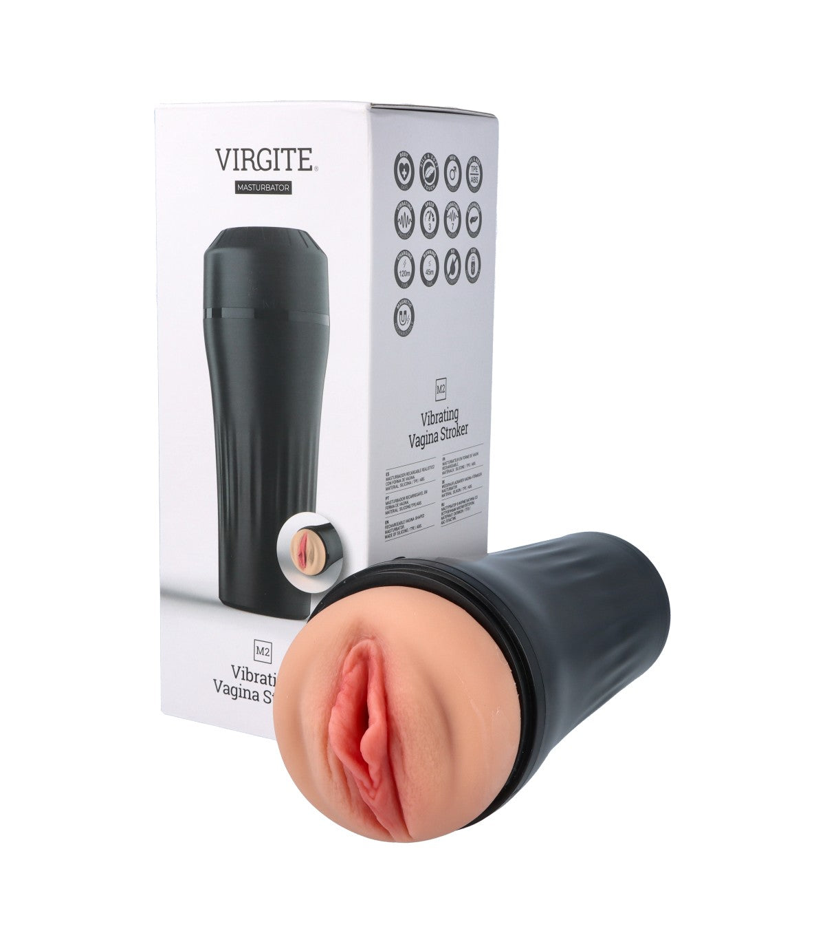 M2 MASTURBADOR VIBRADOR USB VAGINA CARNE