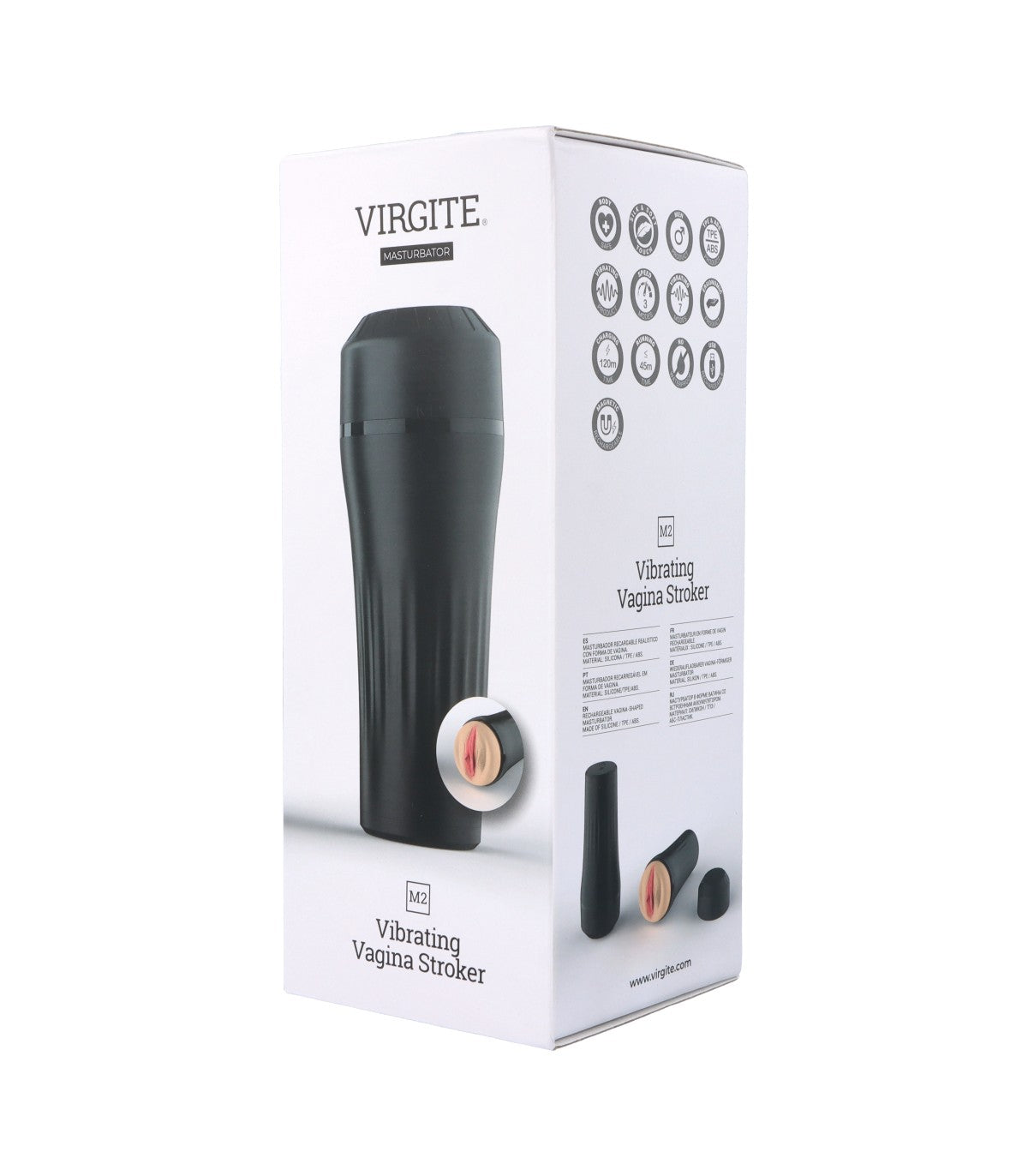 M2 MASTURBADOR VIBRADOR USB VAGINA CARNE