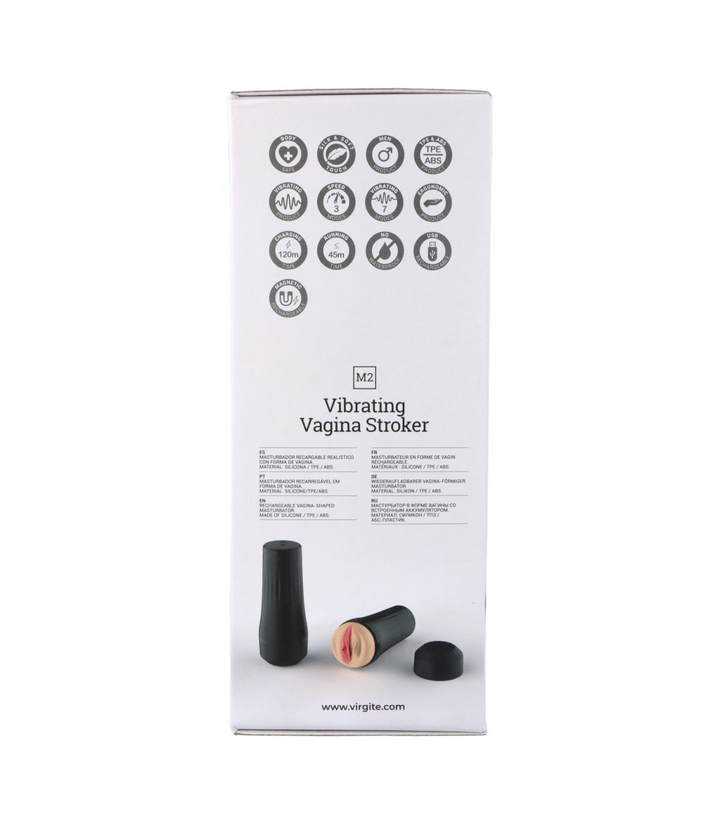 M2 MASTURBADOR VIBRADOR USB VAGINA CARNE