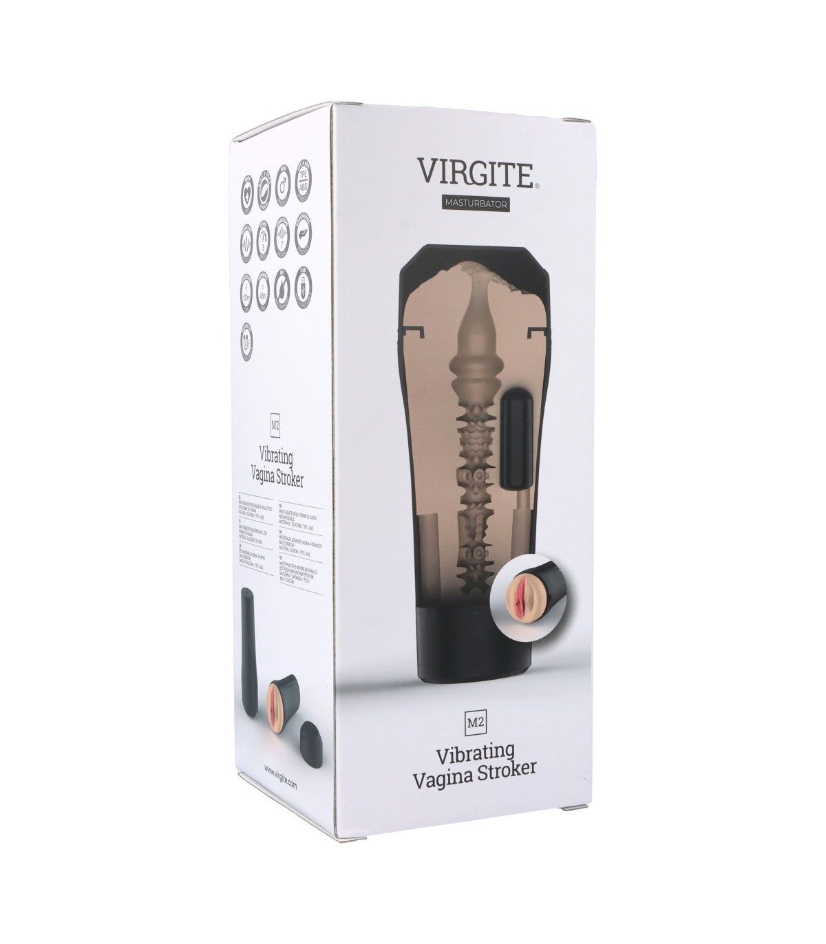 M2 MASTURBADOR VIBRADOR USB VAGINA CARNE