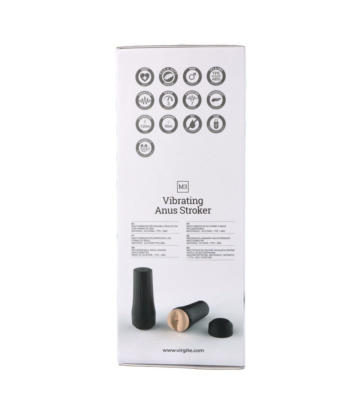 M3 MASTURBADOR VIBRADOR ANO USB FLESH