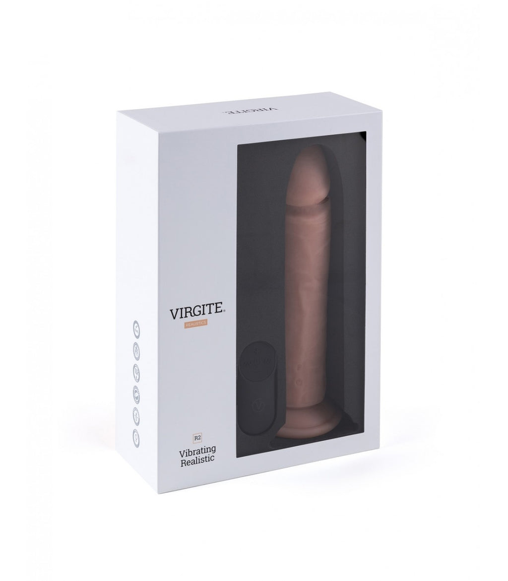 VIBRADOR REALISTA R2" 21CM CON CONTROL REMOTO"