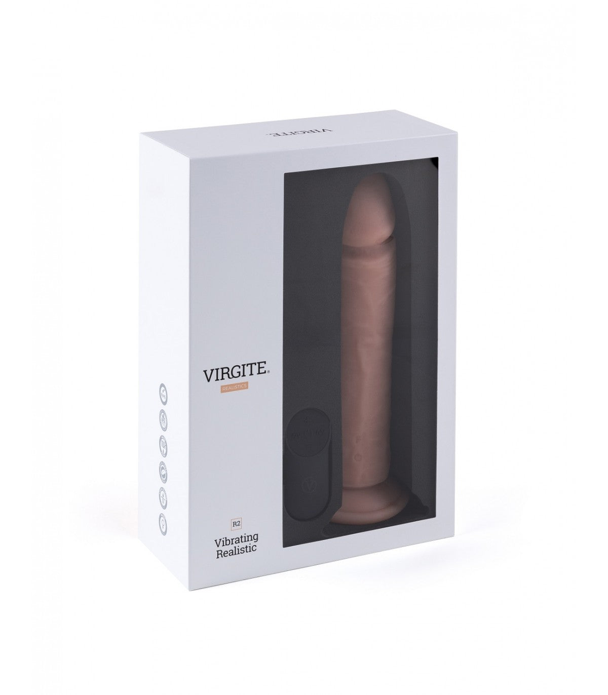 VIBRADOR REALISTA R2" 21CM CON CONTROL REMOTO"