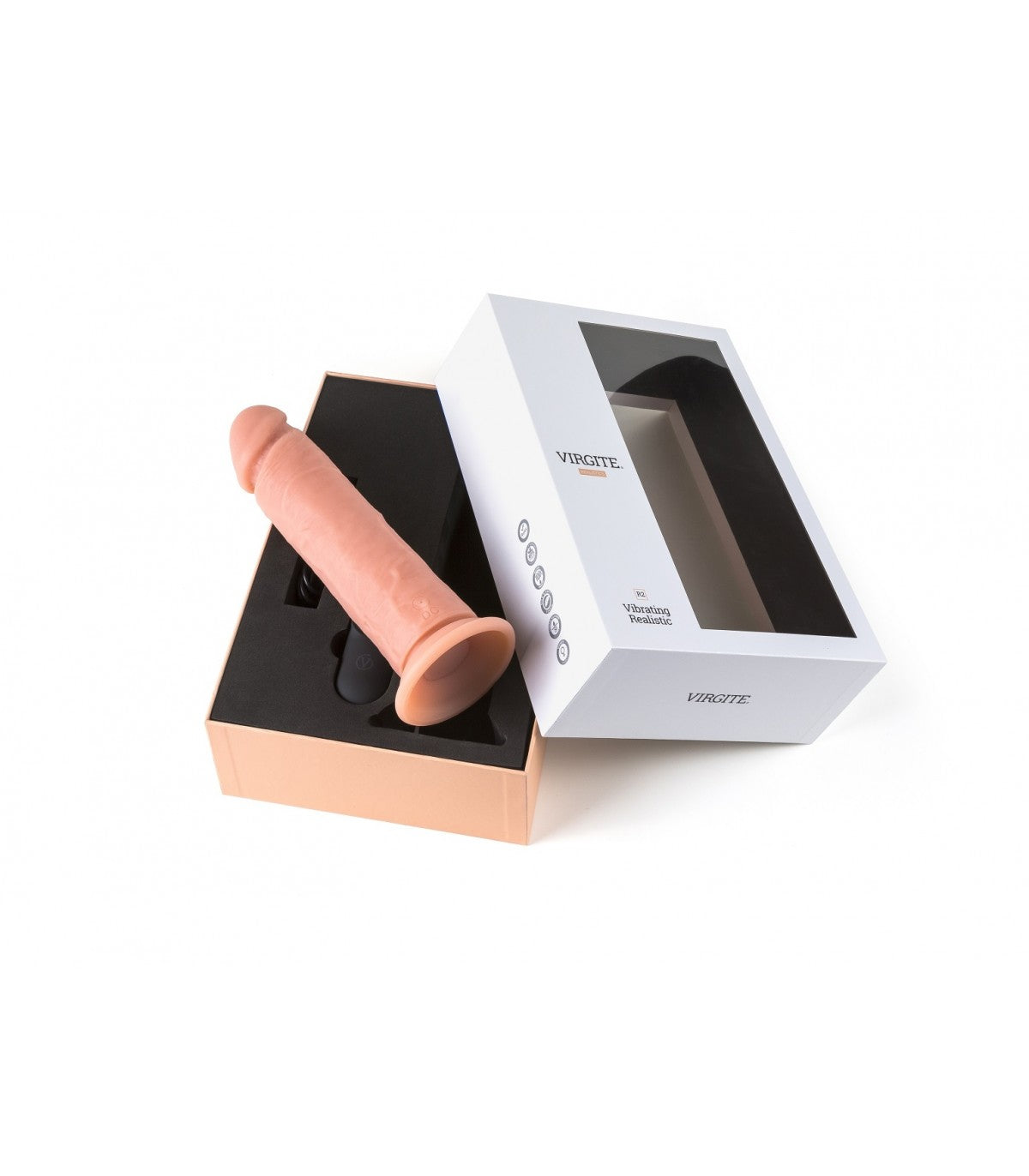 VIBRADOR REALISTA R2" 21CM CON CONTROL REMOTO"