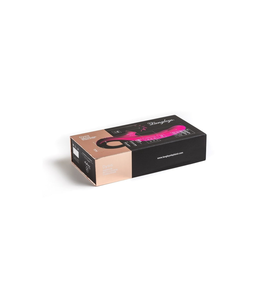 VIBRADOR VIOLETA DYSIS CON ESTIMULADOR CLITORAL