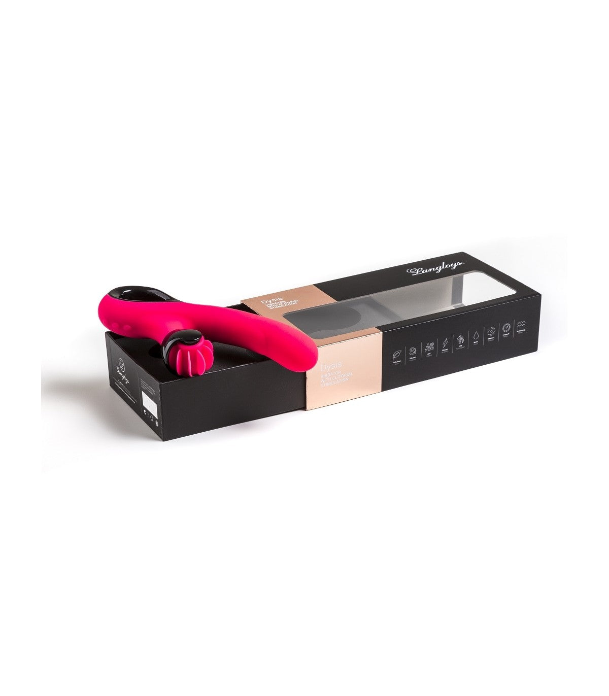 VIBRADOR VIOLETA DYSIS CON ESTIMULADOR CLITORAL