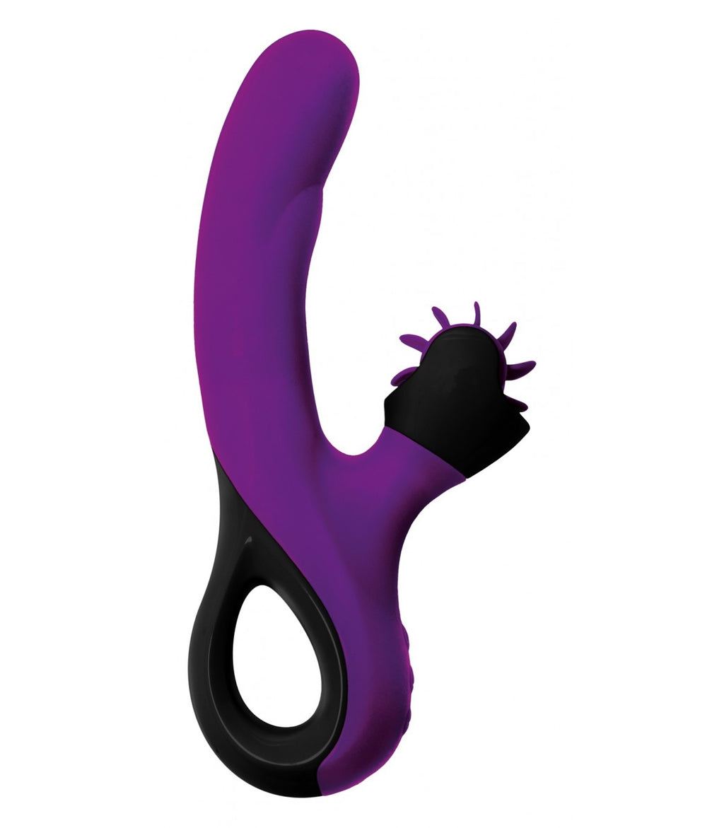 VIBRADOR VIOLETA DYSIS CON ESTIMULADOR CLITORAL