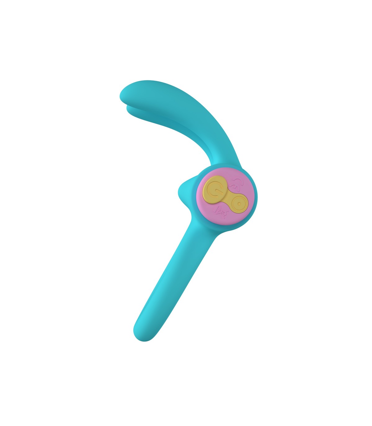 ANILLO VIBRADOR RINY CON CONTROLADOR USB DE SILICONA AZUL