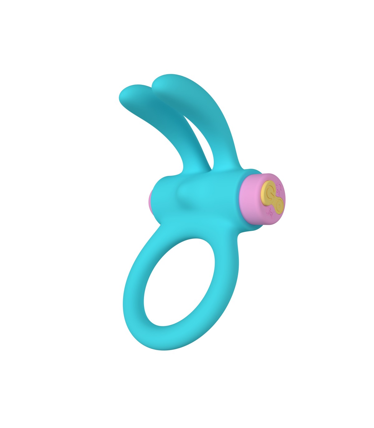ANILLO VIBRADOR RINY CON CONTROLADOR USB DE SILICONA AZUL