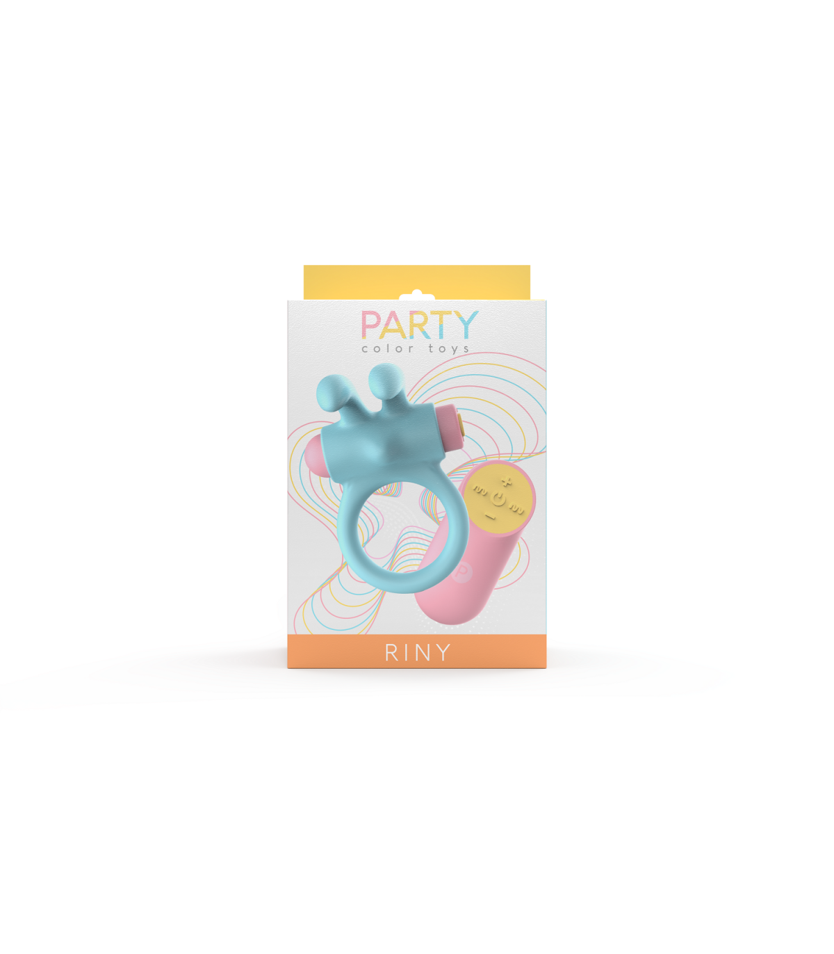 ANILLO VIBRADOR RINY CON CONTROLADOR USB DE SILICONA AZUL