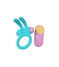 ANILLO VIBRADOR RINY CON CONTROLADOR USB DE SILICONA AZUL