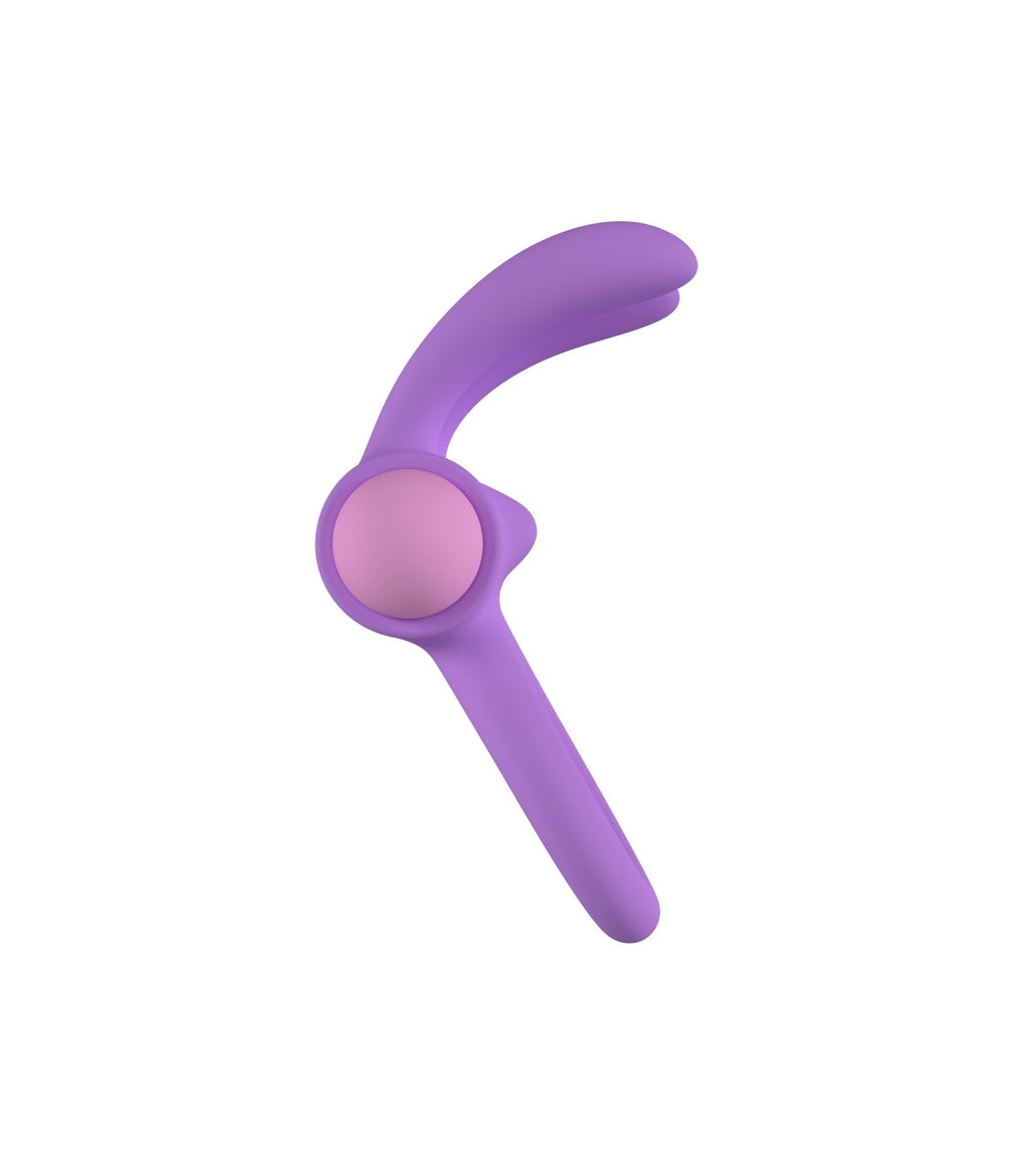 ANILLO VIBRADOR RINY CON CONTROLADOR USB DE SILICONA LILA