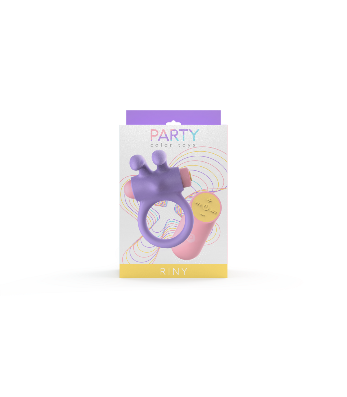 ANILLO VIBRADOR RINY CON CONTROLADOR USB DE SILICONA LILA