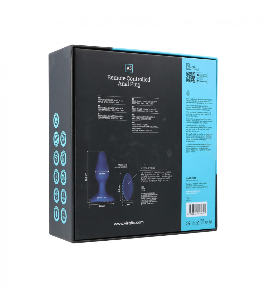 Plug anal a control remoto A5