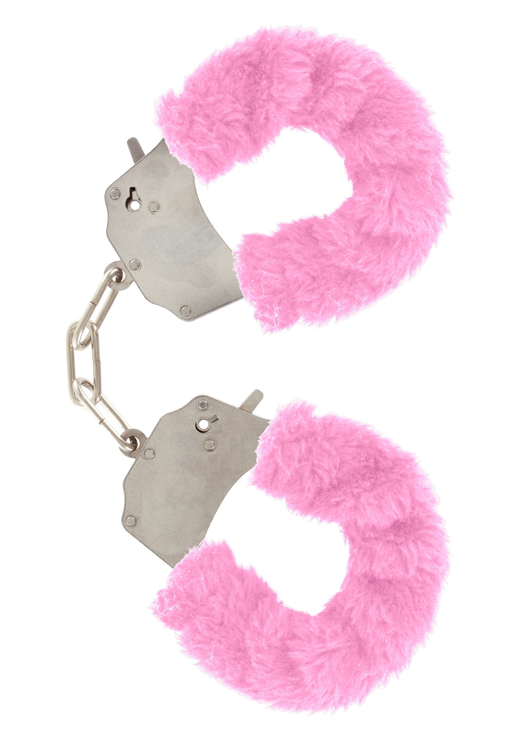 Puños peludos divertidos de color rosa