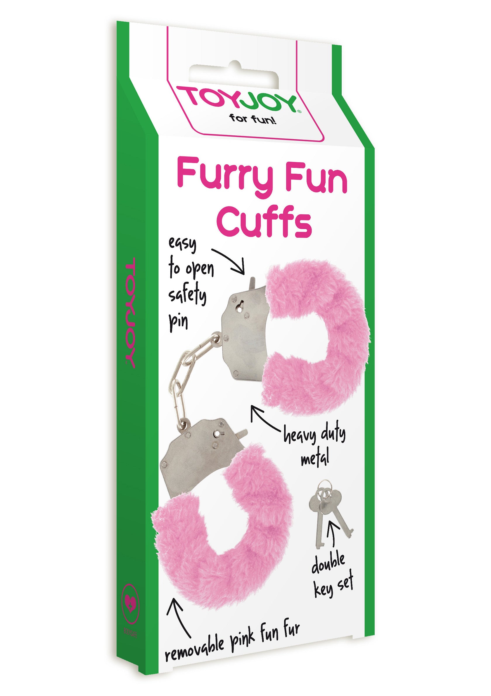 Puños peludos divertidos de color rosa