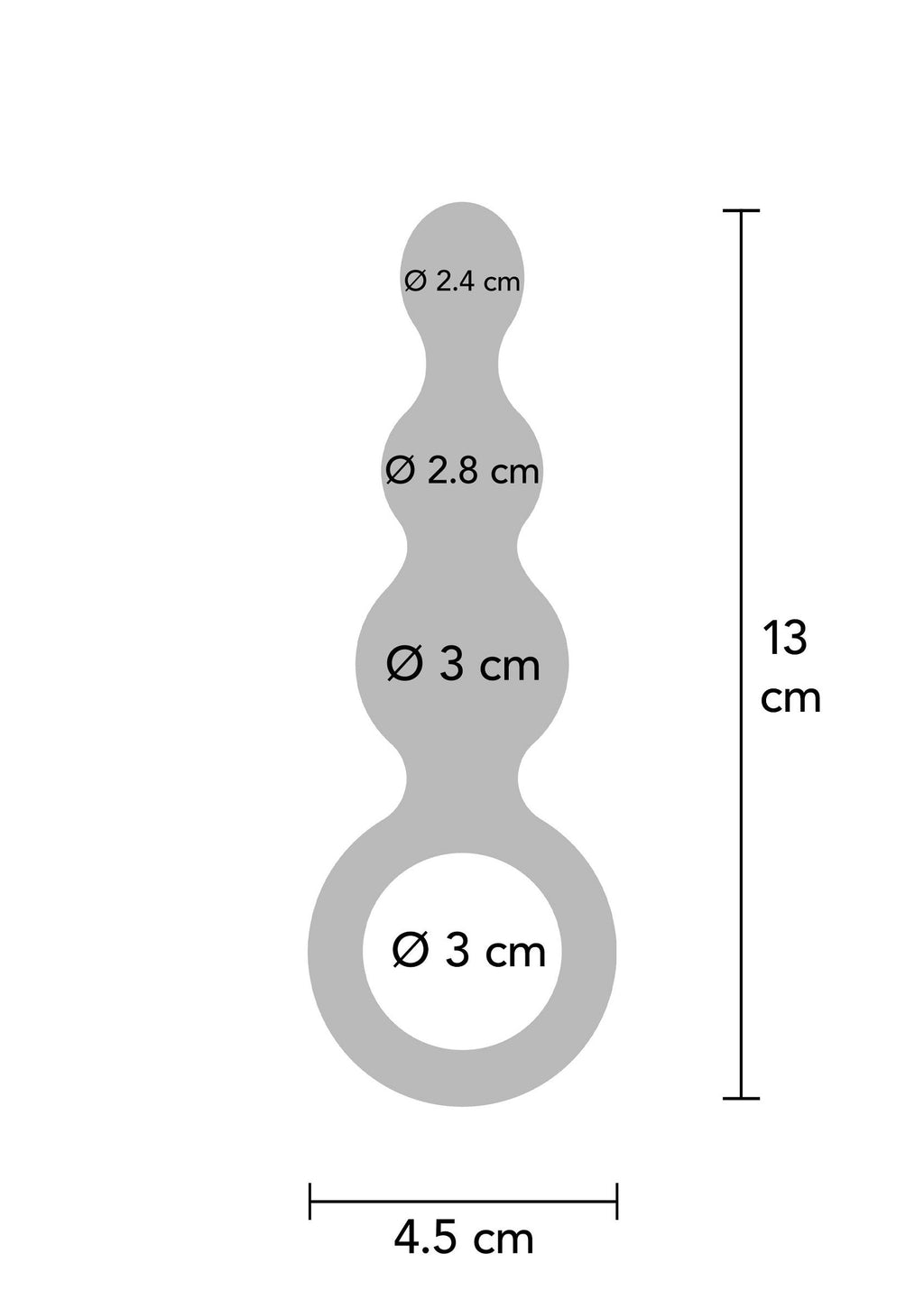 El tapón Stuffer 3 Bolas gris
