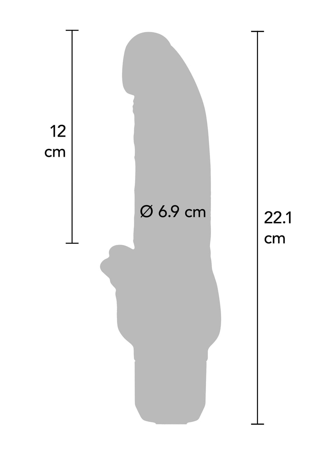 Vibrador clásico estimulante rosa