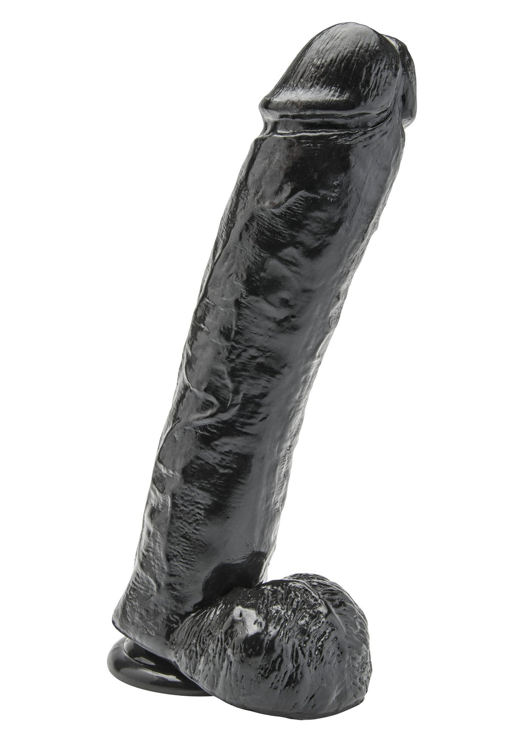 Dildo de PVC negro de 28 cm