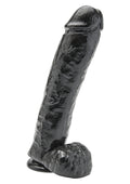 Dildo de PVC negro de 28 cm