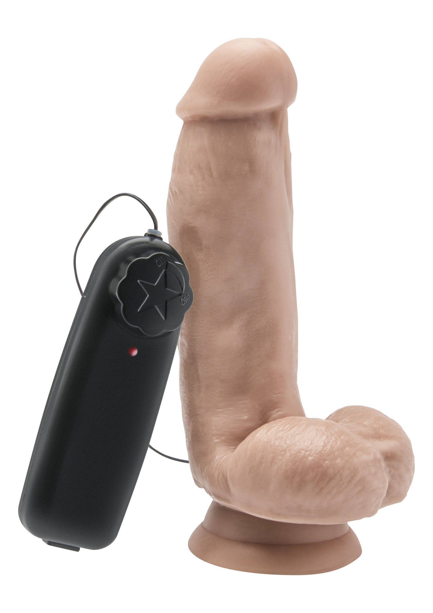 Dildo vibrador de PVC de 15 cm color piel
