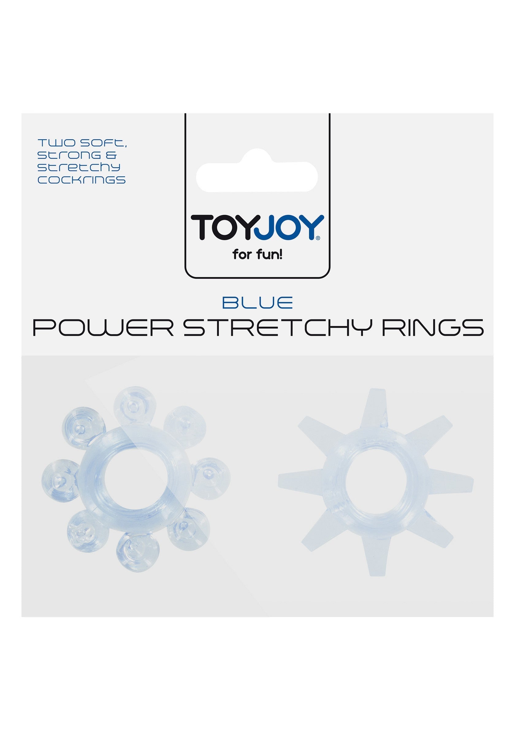 Anillos elásticos Power Stretchy, 2 unidades, azul