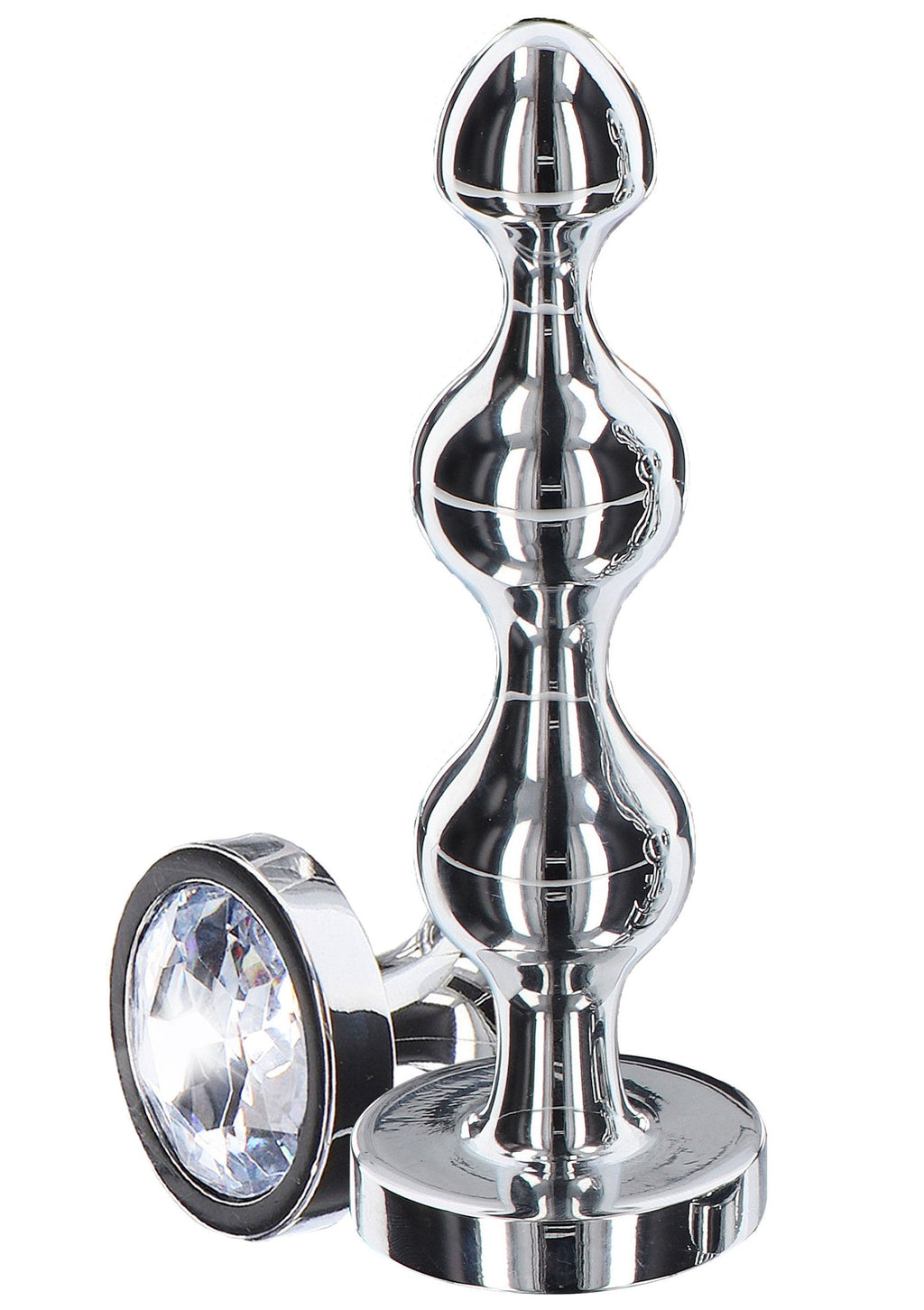Cuentas de diamante grandes en forma de estrella de plata