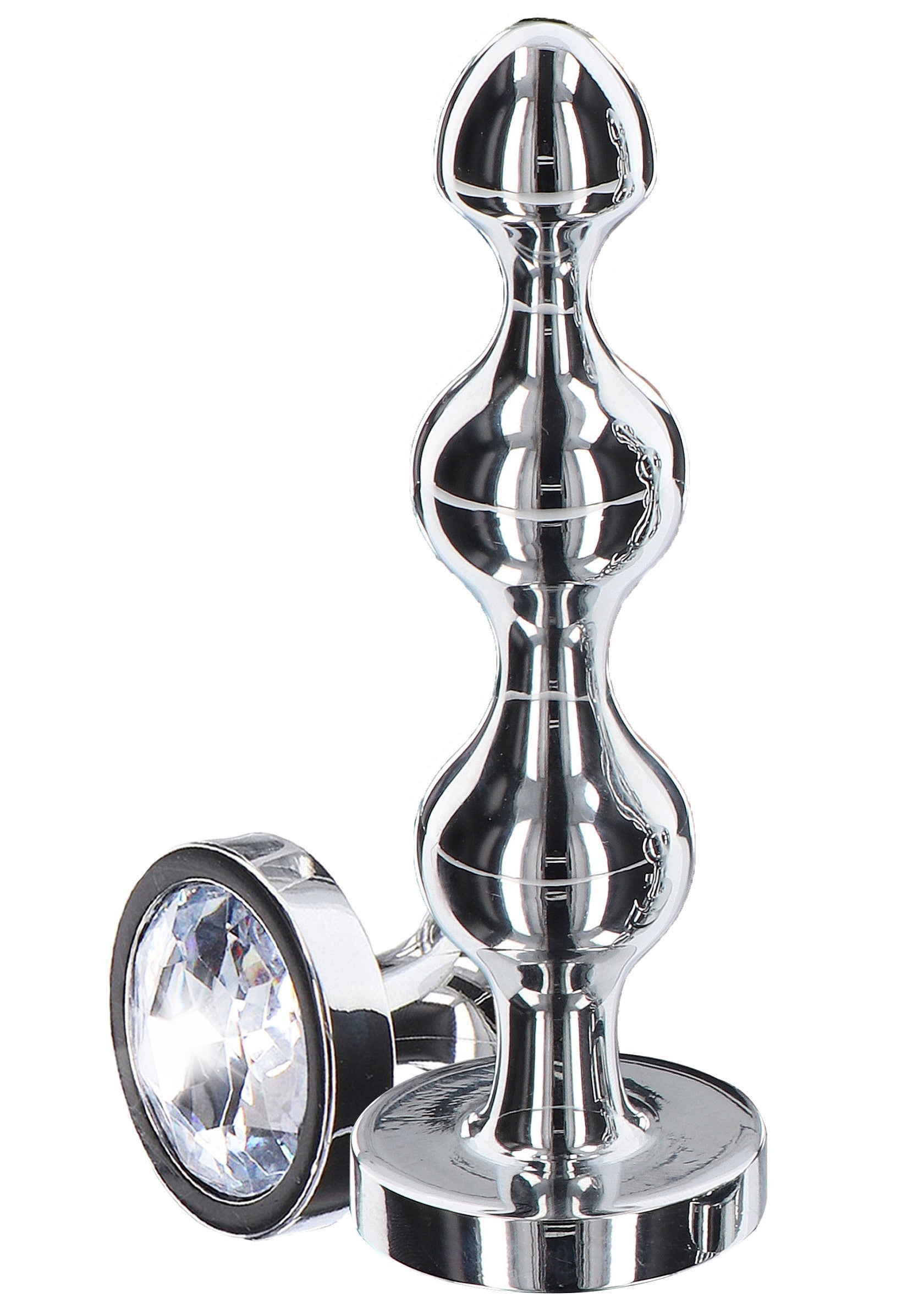 Cuentas de diamante grandes en forma de estrella de plata