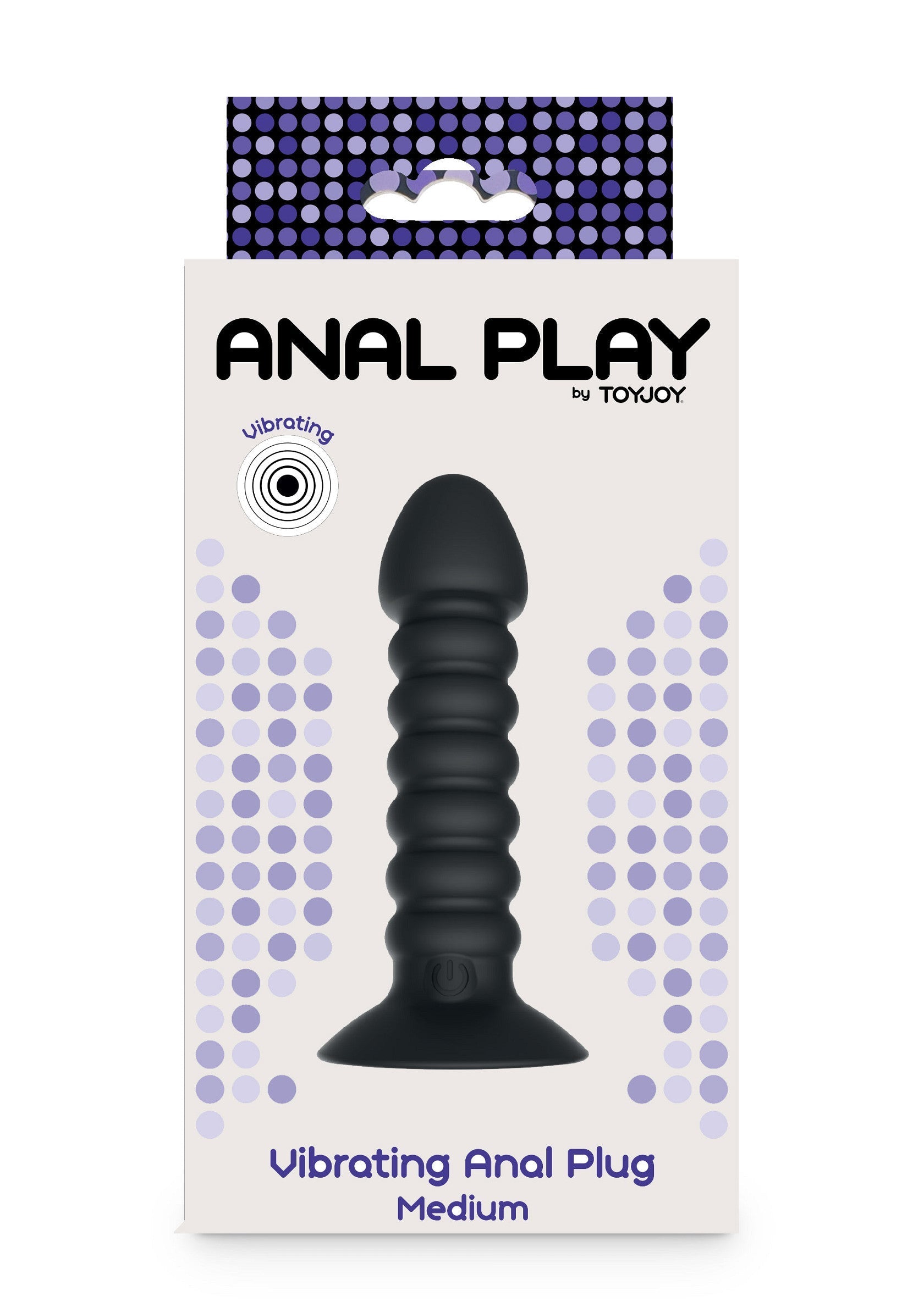 Tapón anal vibrador mediano negro