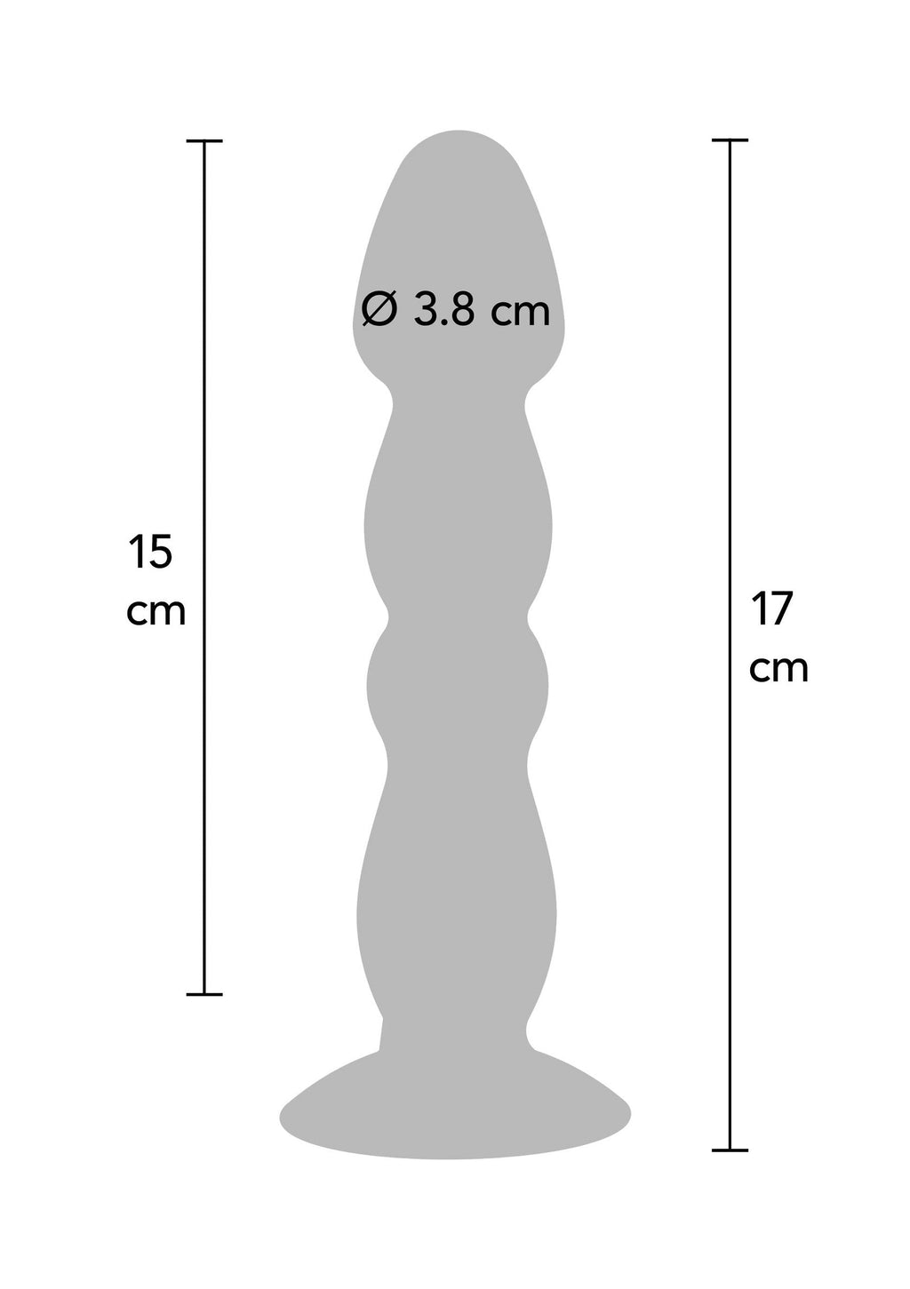 Plug anal vibrador grande negro