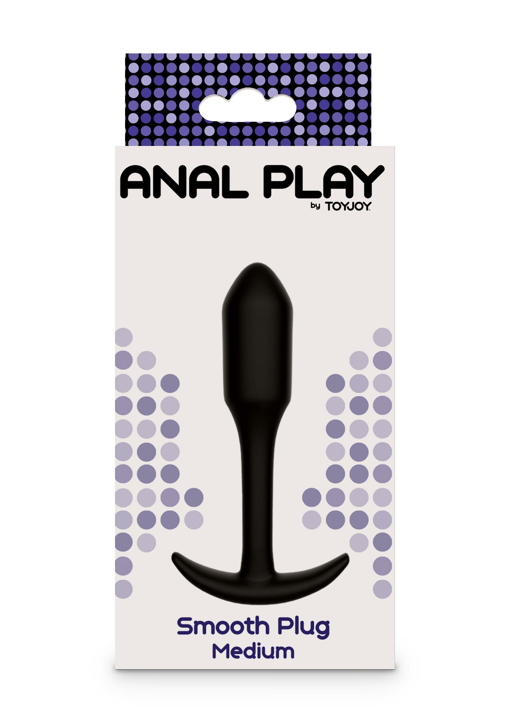 Plug anal liso mediano negro