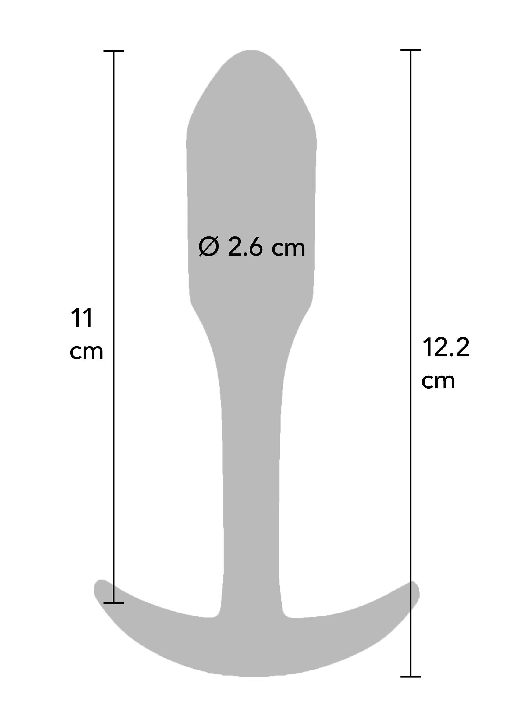 Tapón anal liso grande negro